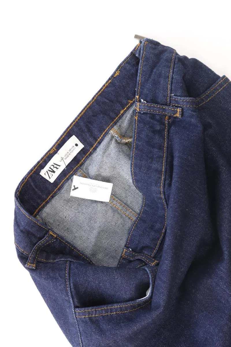 Zara Denim Maxirock Gr. S blau