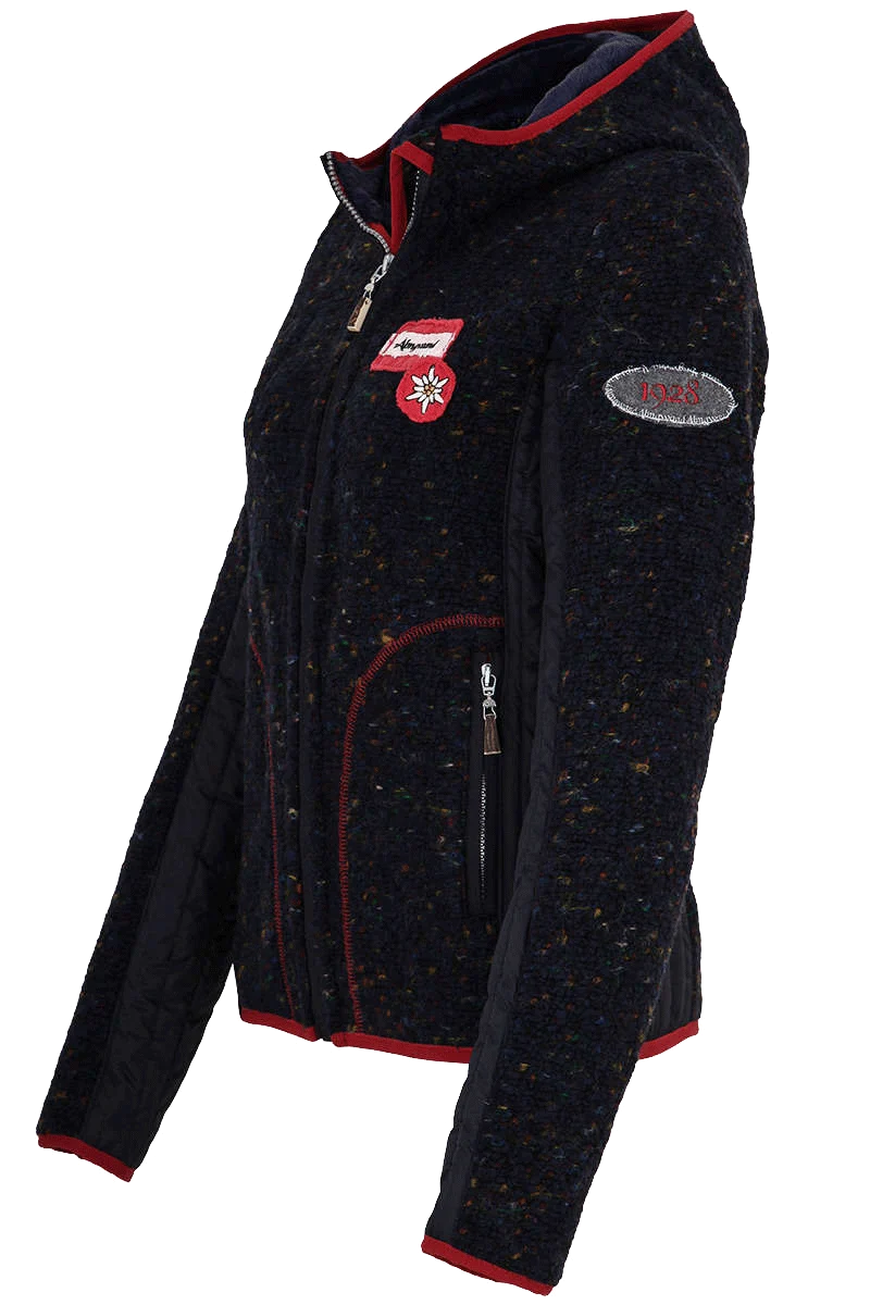Damen Trachten-Jacke kurz mit Kapuze