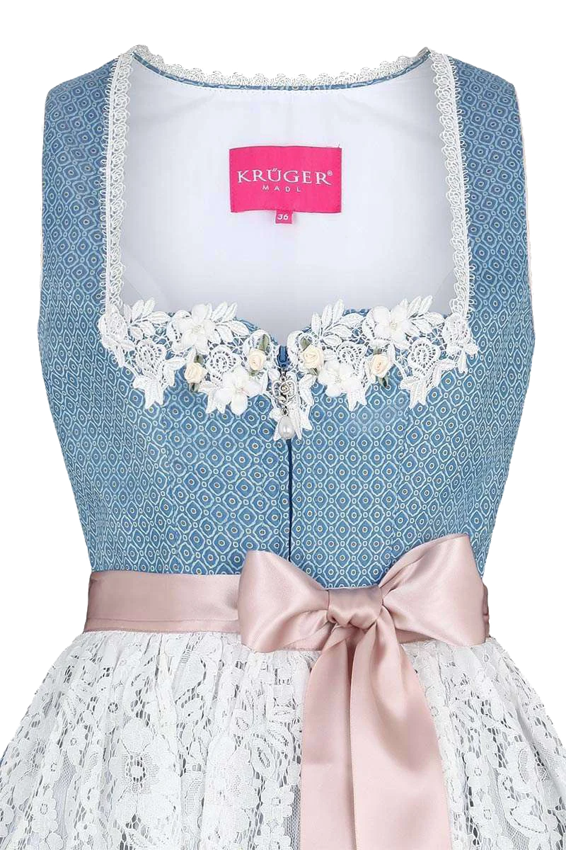 Mini Dirndl mit Spitzenschürze
