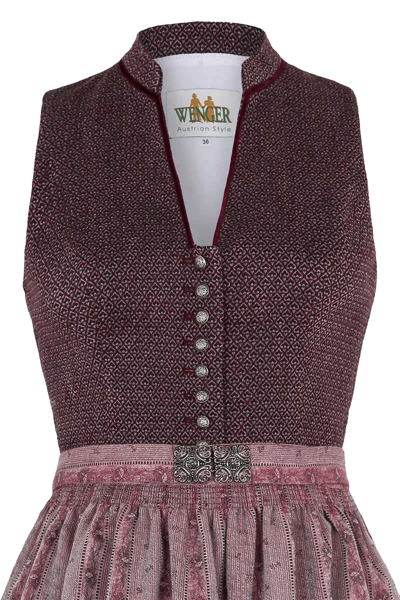 Midi Dirndl hochgeschlossen