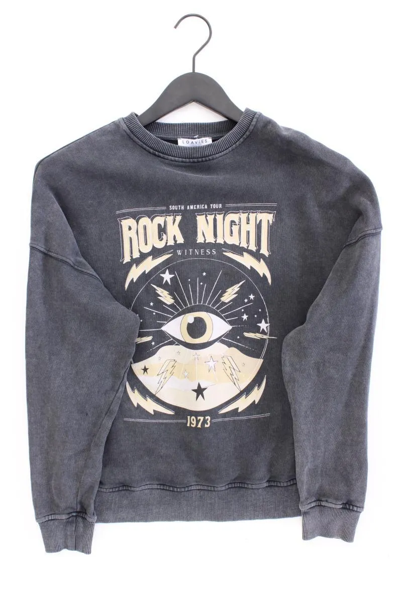 Loavies Langarmpullover Gr. XS neuwertig grau aus Baumwolle