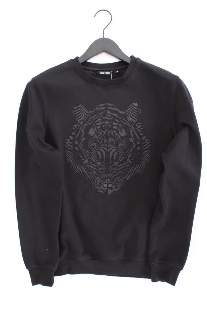 ANTONY MORATO Langarmpullover für Herren Gr. S schwarz aus Baumwolle