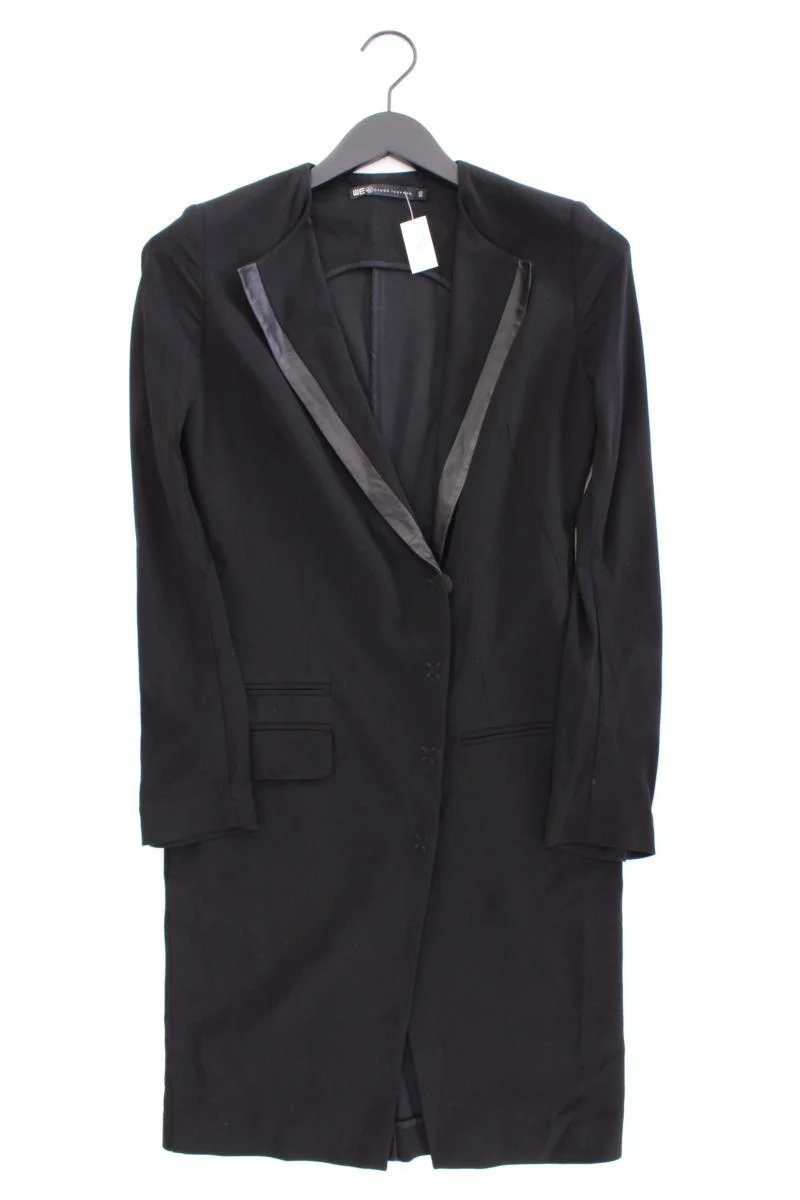 WE Fashion Slim Mantel Gr. XS schwarz aus Viskose