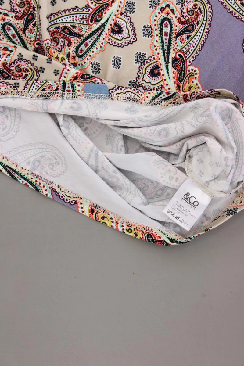 &Co Woman Printshirt Gr. XL mit Paisleymuster neuwertig Kurzarm mehrfarbig