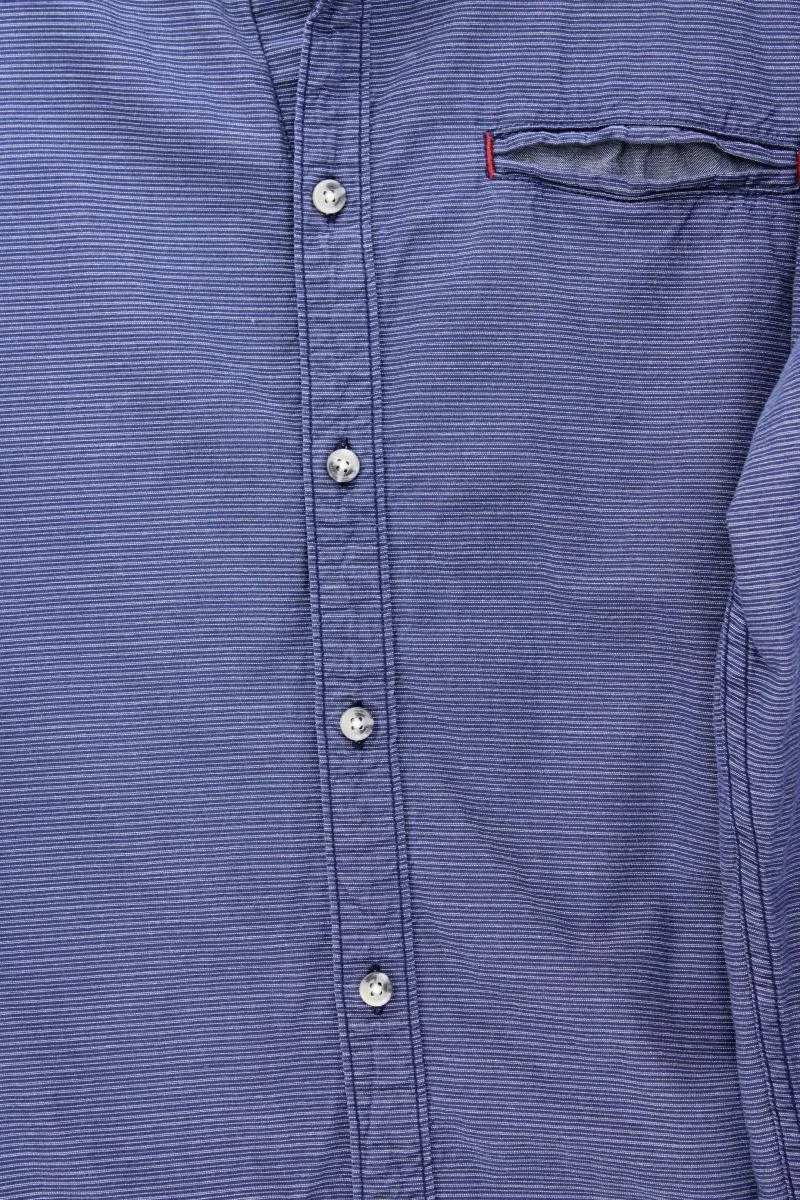 edc by Esprit Langarmhemd für Herren Gr. L blau aus Baumwolle