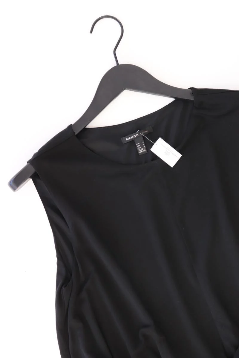 Mango Abendkleid Gr. L Ärmellos schwarz aus Baumwolle