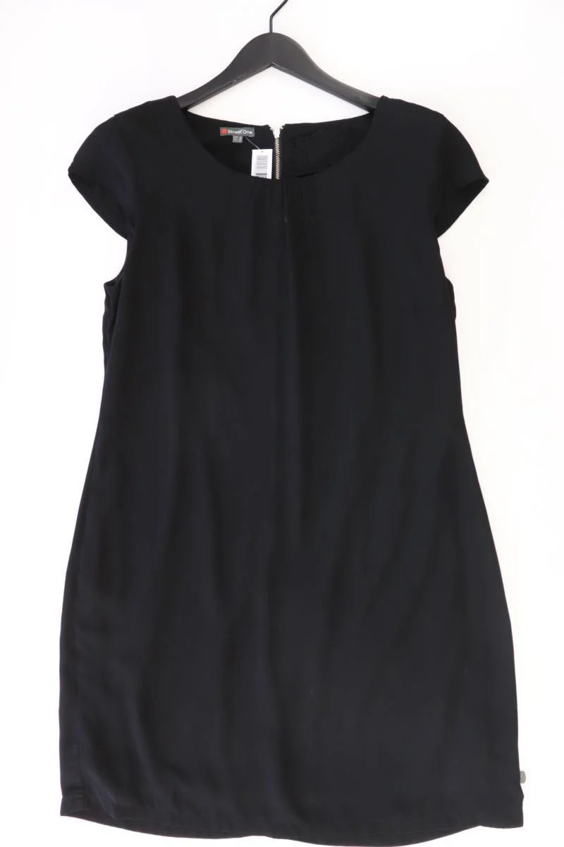 Street One Kurzarmkleid Gr. 42 schwarz