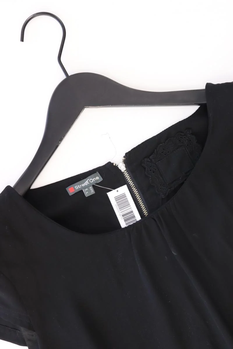 Street One Kurzarmkleid Gr. 42 schwarz