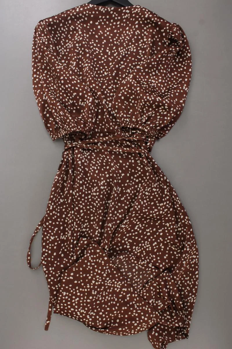 Sisters Point Wickelkleid Gr. L gepunktet 3/4 Ärmel braun aus Polyester