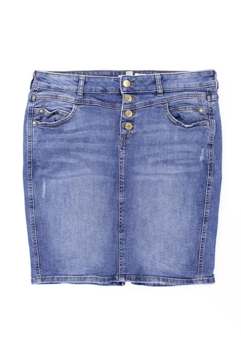 Esprit Jeansrock Gr. 40 blau aus Baumwolle