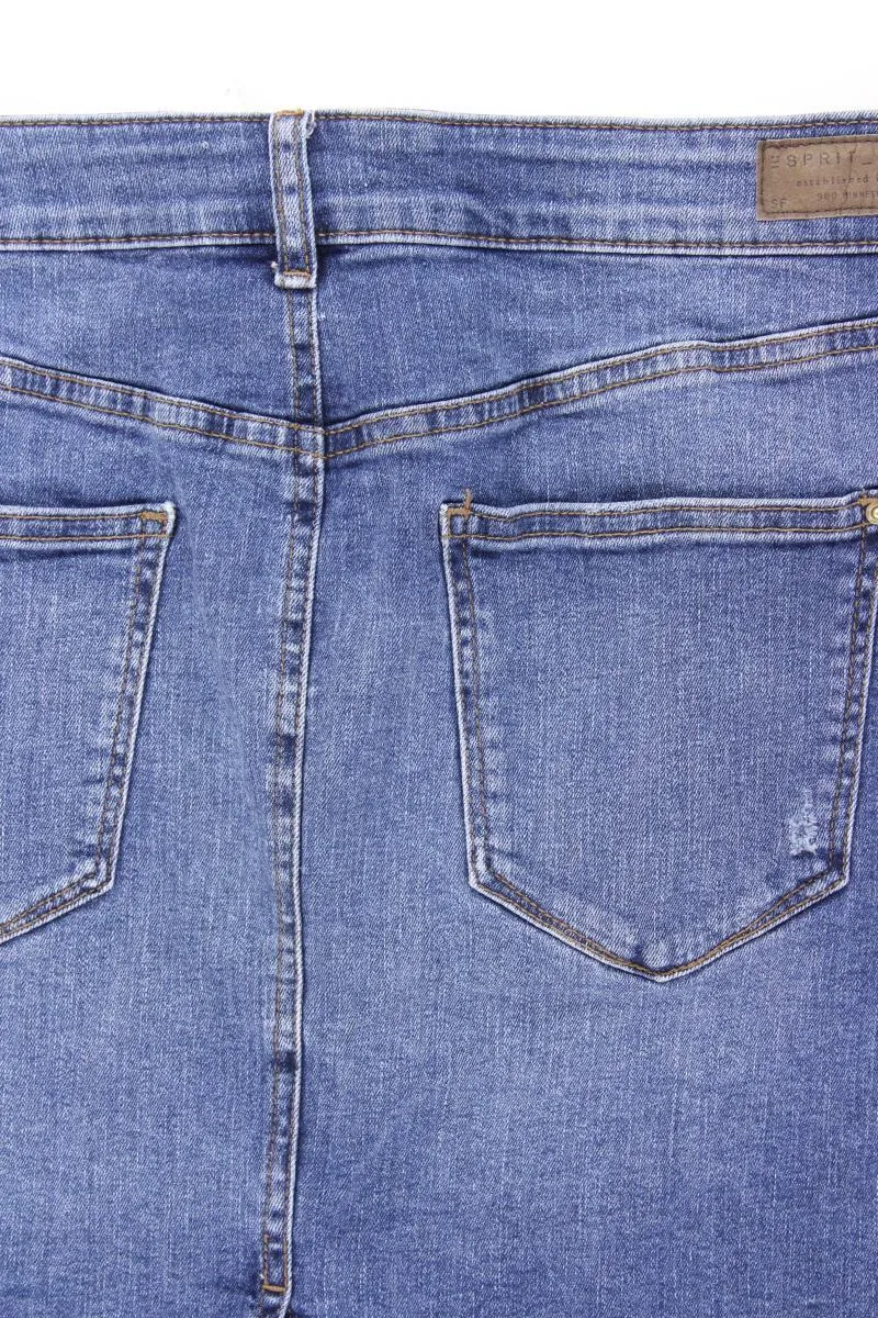 Esprit Jeansrock Gr. 40 blau aus Baumwolle