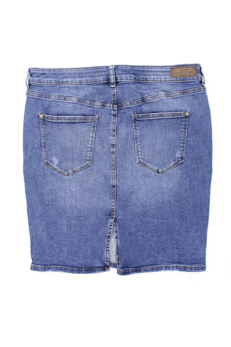 Esprit Jeansrock Gr. 40 blau aus Baumwolle