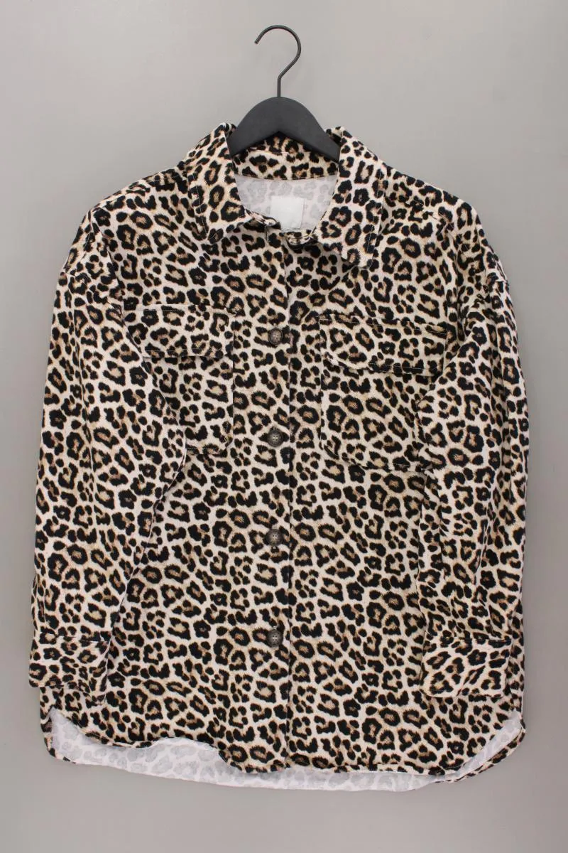 H&M Übergangsjacke Gr. 46 mit Tierdruck braun