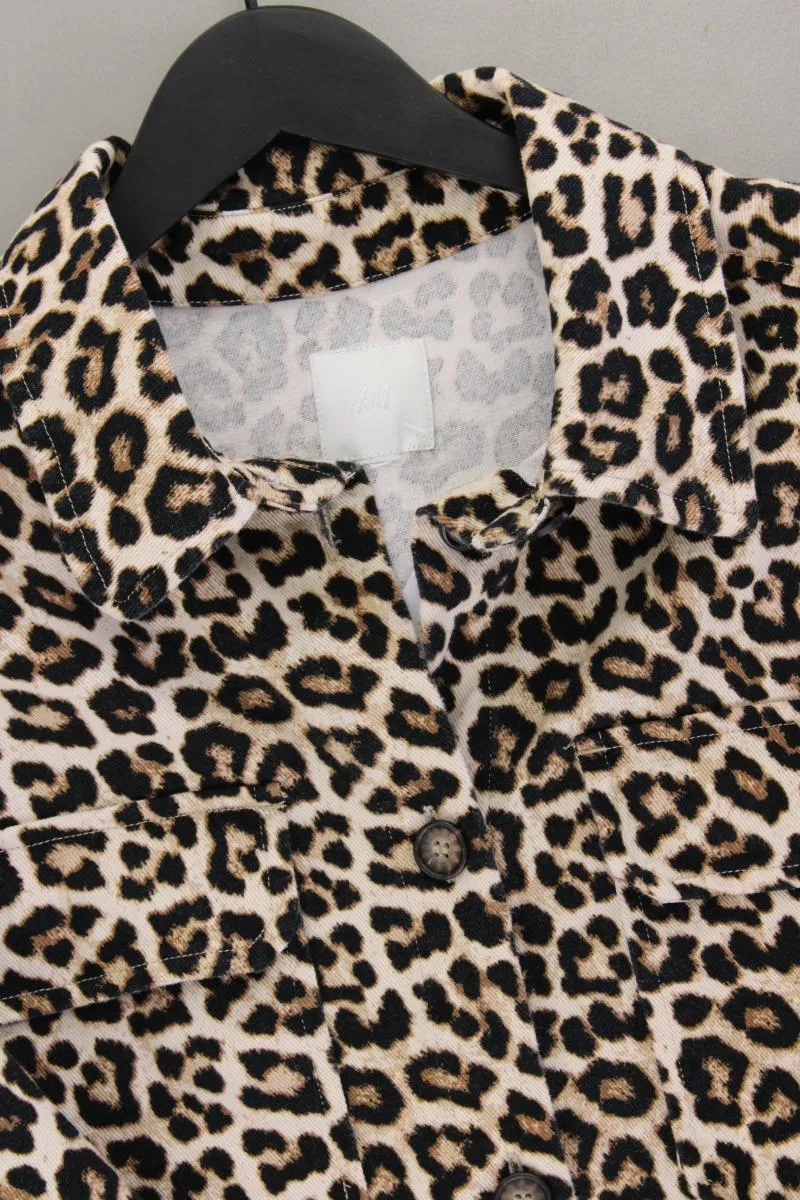 H&M Übergangsjacke Gr. 46 mit Tierdruck braun