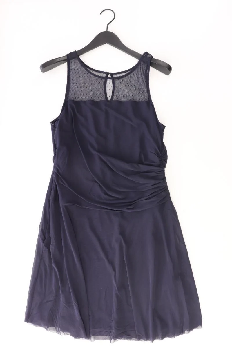 Esprit Abendkleid Gr. XL Ärmellos blau aus Polyamid