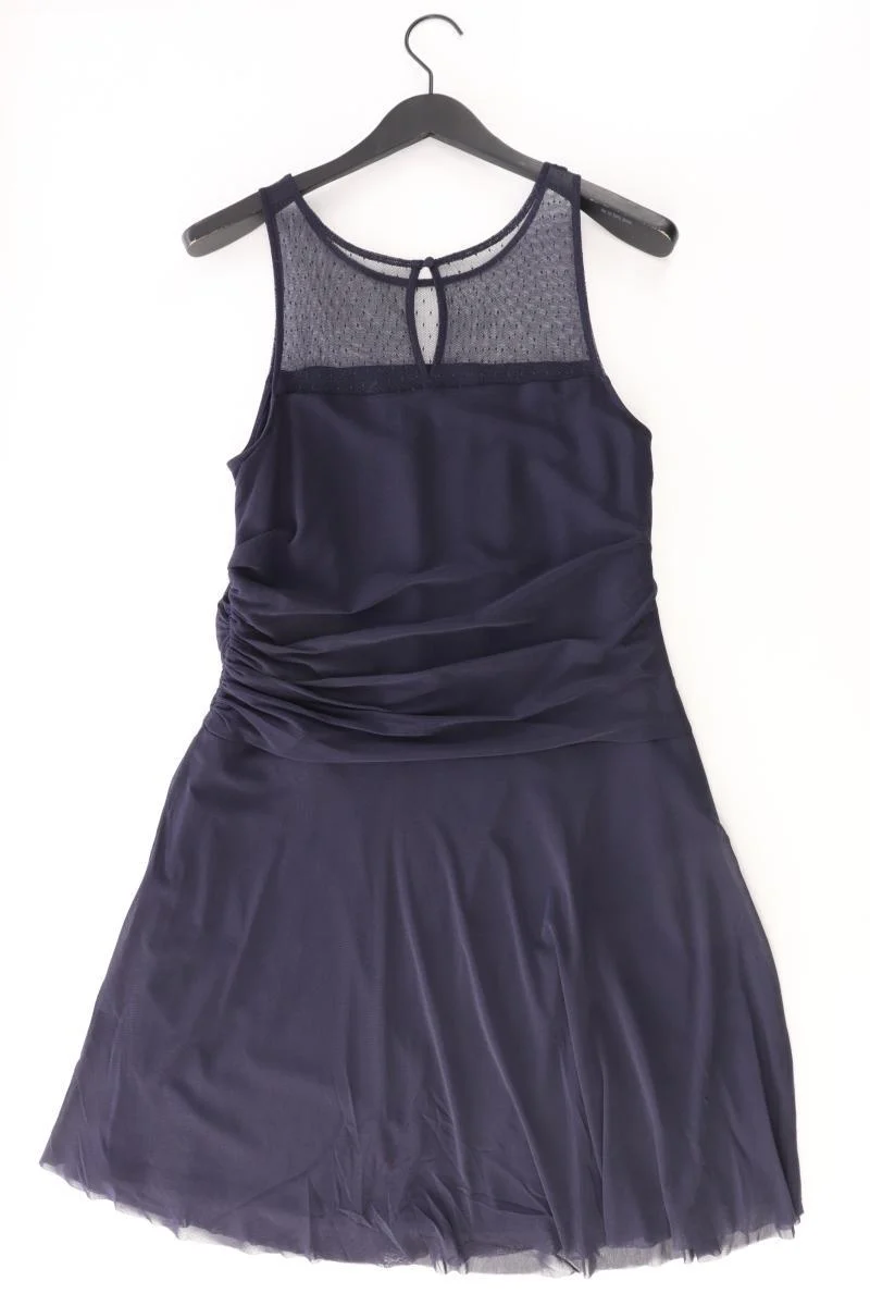 Esprit Abendkleid Gr. XL Ärmellos blau aus Polyamid