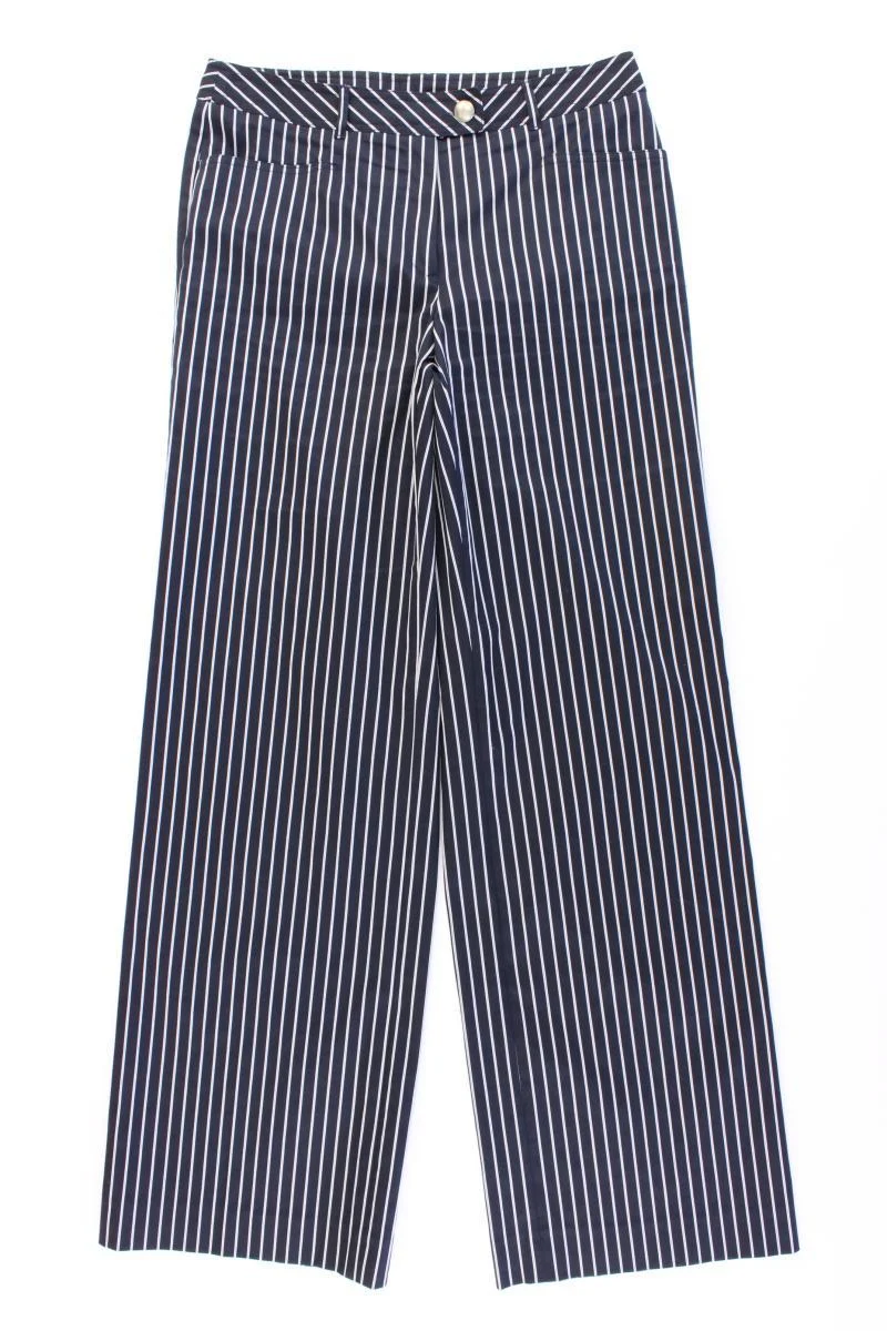 Betty Barclay Hose Gr. 38 gestreift blau aus Baumwolle