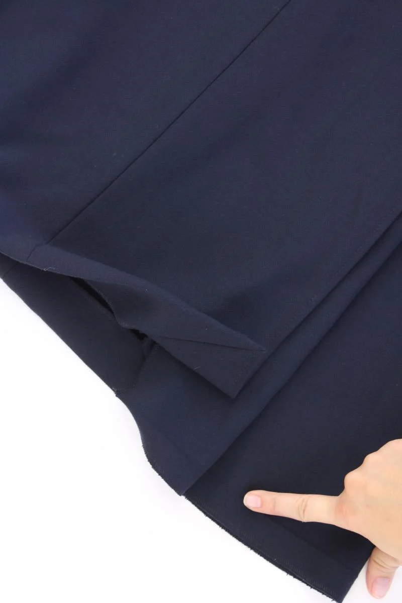BOSS by Hugo Boss Bleistiftkleid Gr. 36 Kurzarm blau aus Viskose