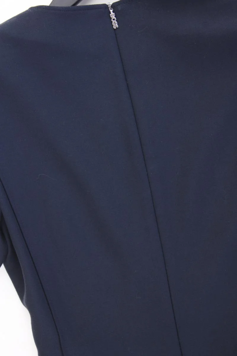 BOSS by Hugo Boss Bleistiftkleid Gr. 36 Kurzarm blau aus Viskose
