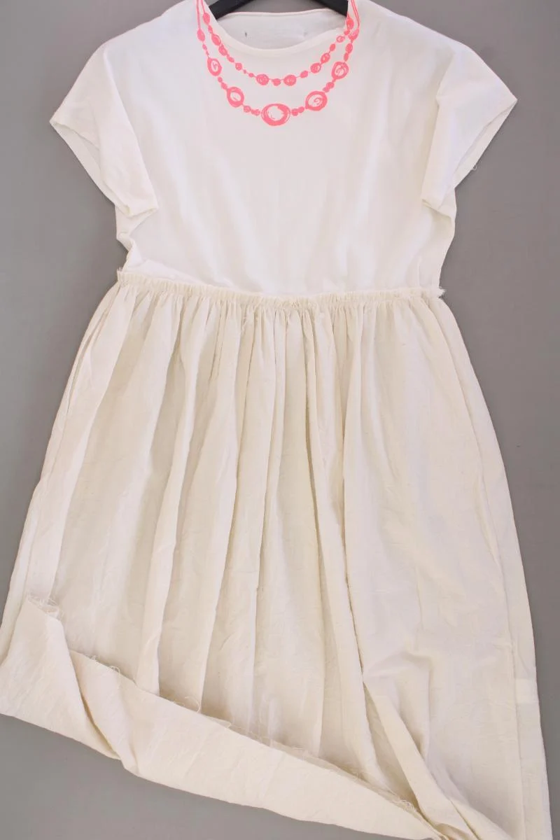 Little Creative Factory Kurzarmkleid Gr. S neu mit Etikett creme aus Baumwolle