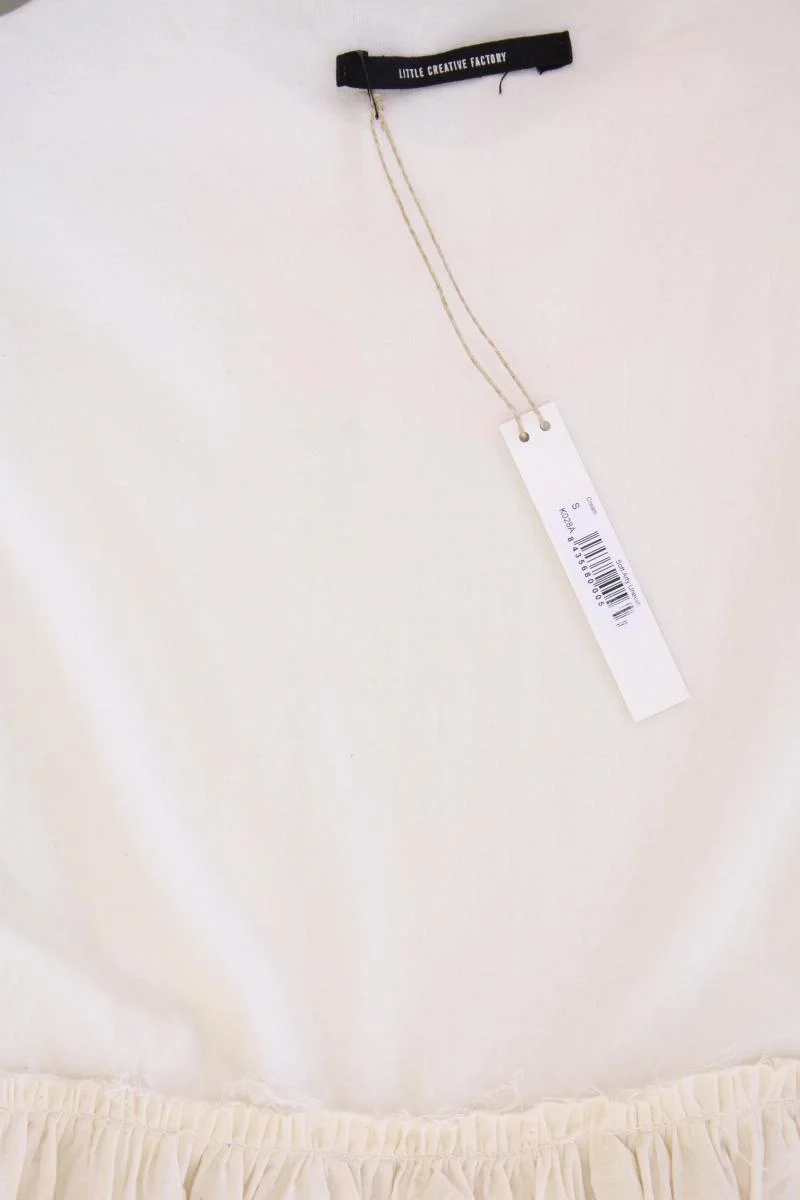 Little Creative Factory Kurzarmkleid Gr. S neu mit Etikett creme aus Baumwolle