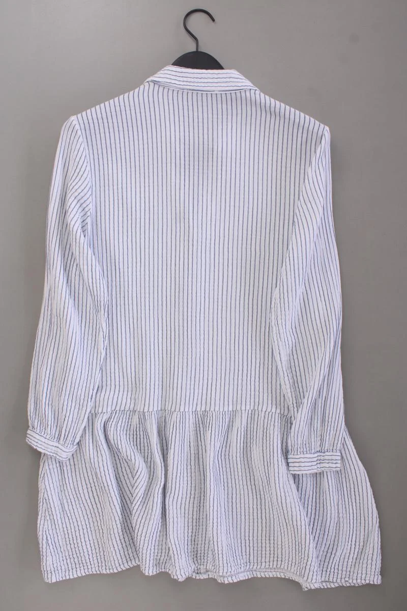 SassyClassy Langarmkleid Gr. S gestreift blau aus Baumwolle