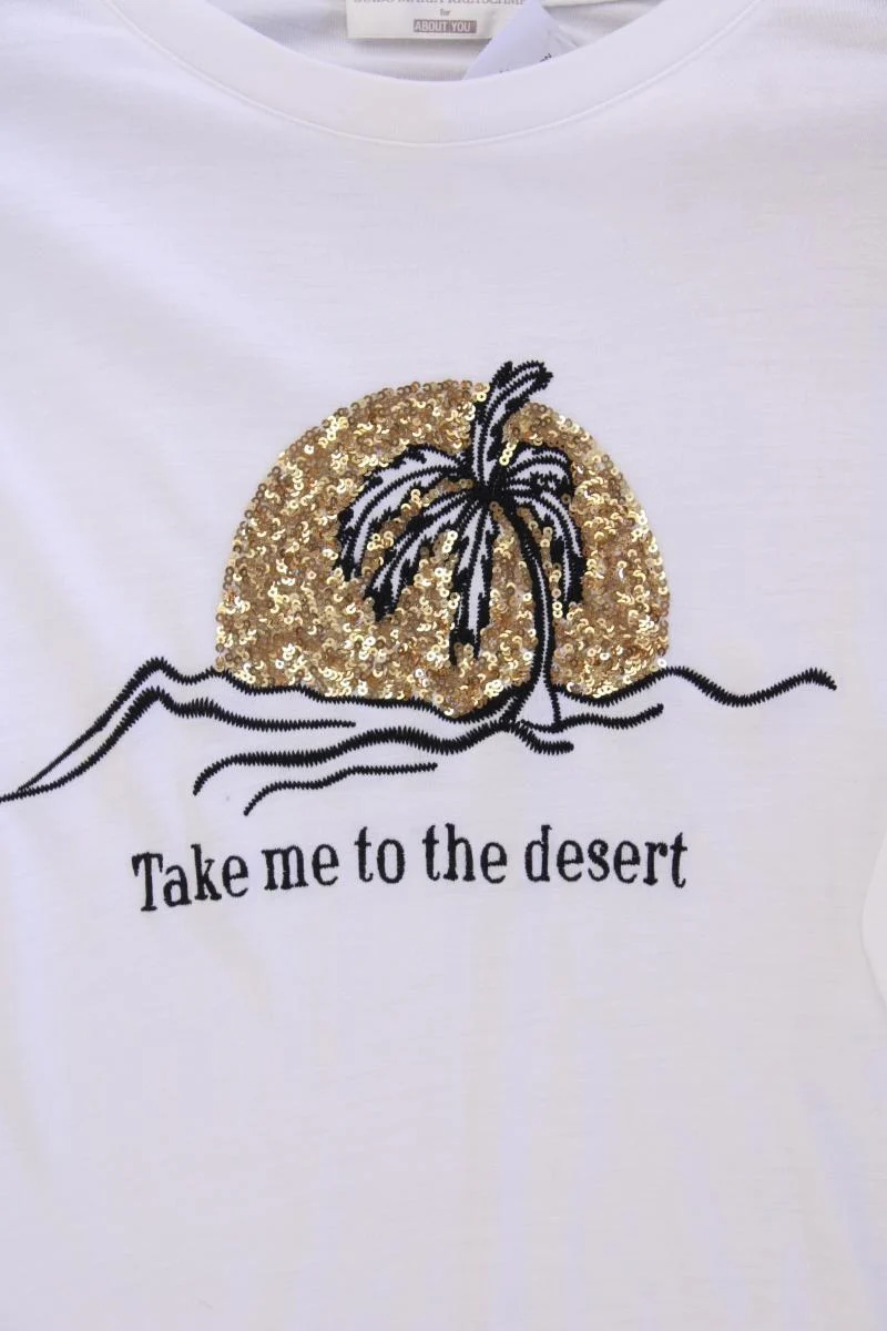 GuidoMaria Kretschmer AboutYou T-Shirt Gr. 40 neuwertig Kurzarm mit Pailletten