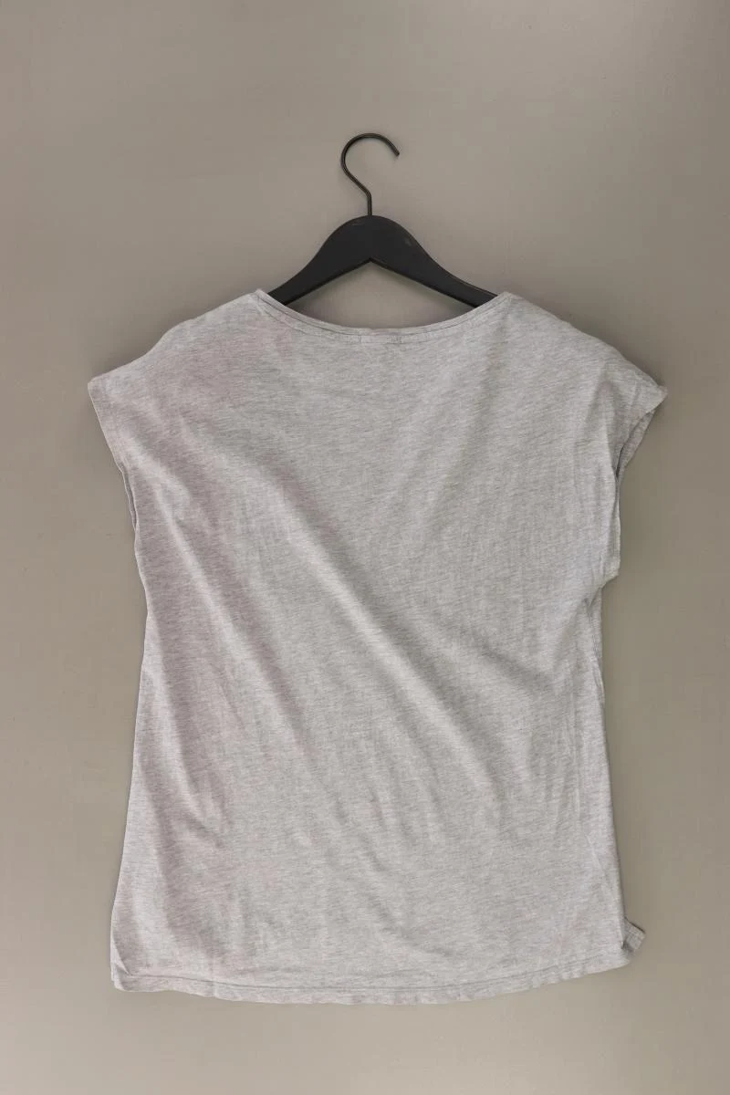 Esprit Printshirt Gr. S Kurzarm grau aus Baumwolle
