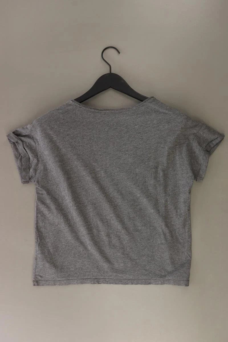 edc by Esprit Printshirt Gr. S Kurzarm grau aus Baumwolle