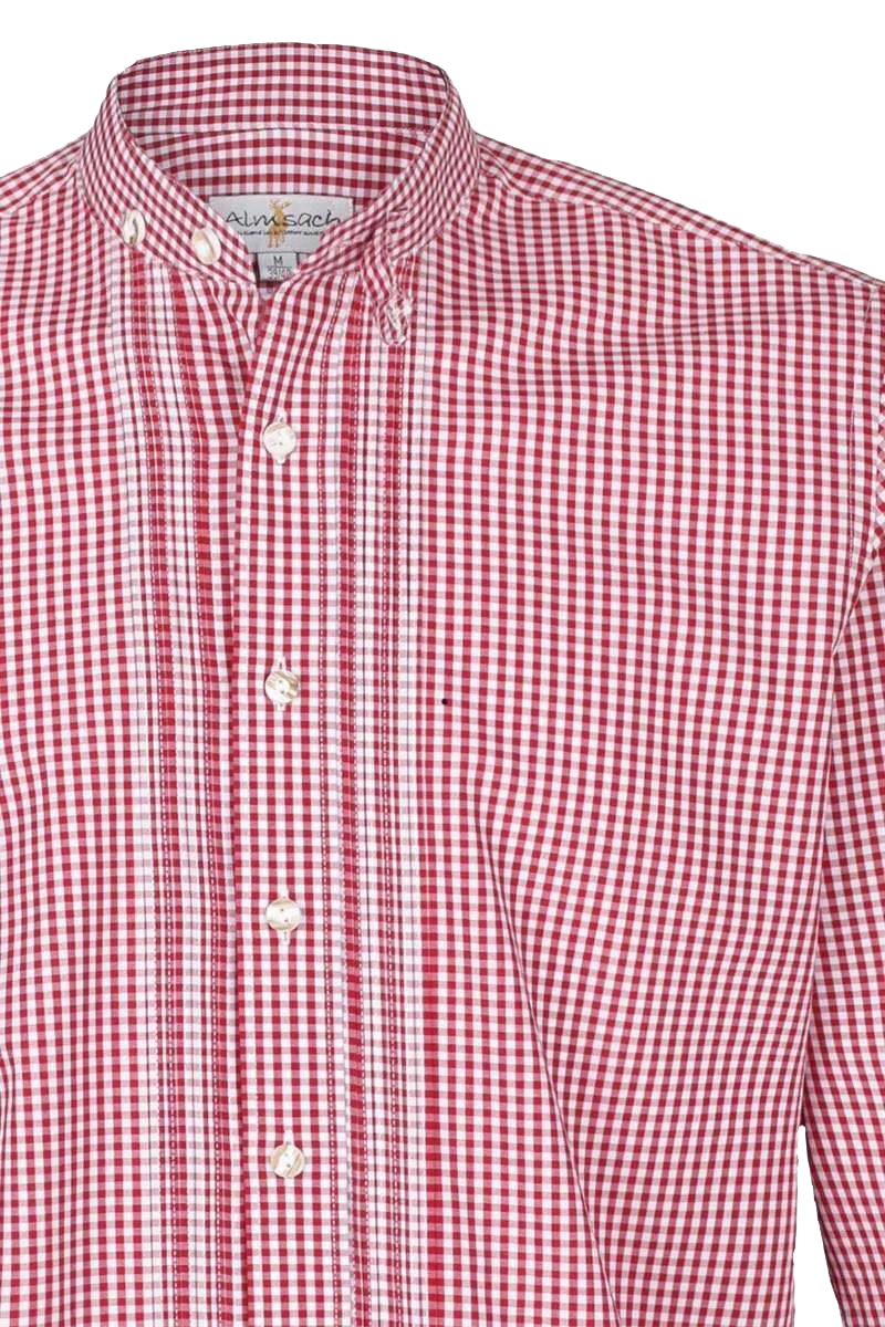SLIM-FIT Stehkragen kariert