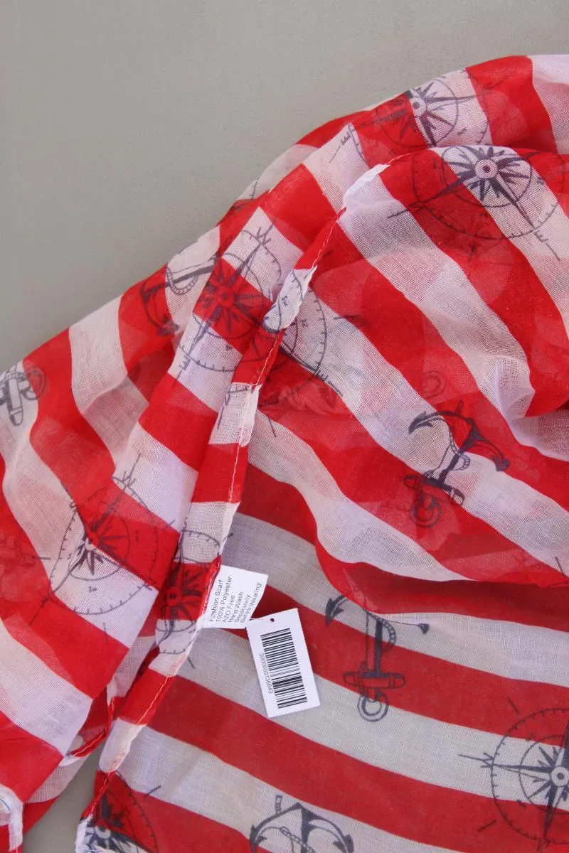 Tuch gepunktet rot aus Polyester