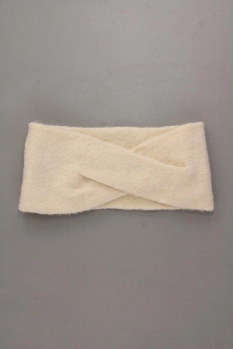 Pieces Stirnband mit Kaschmir neuwertig creme aus Polyester