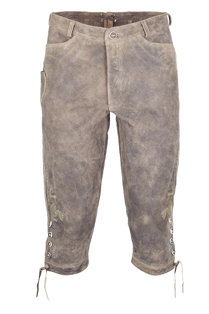 Herren Kniebundlederhose