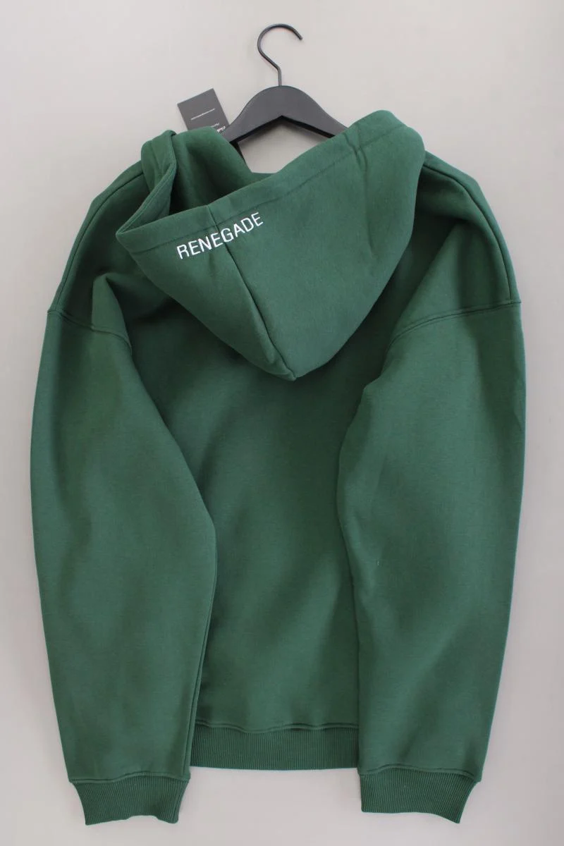 Sweatjacke für Herren Gr. L neu mit Etikett Langarm grün aus Baumwolle