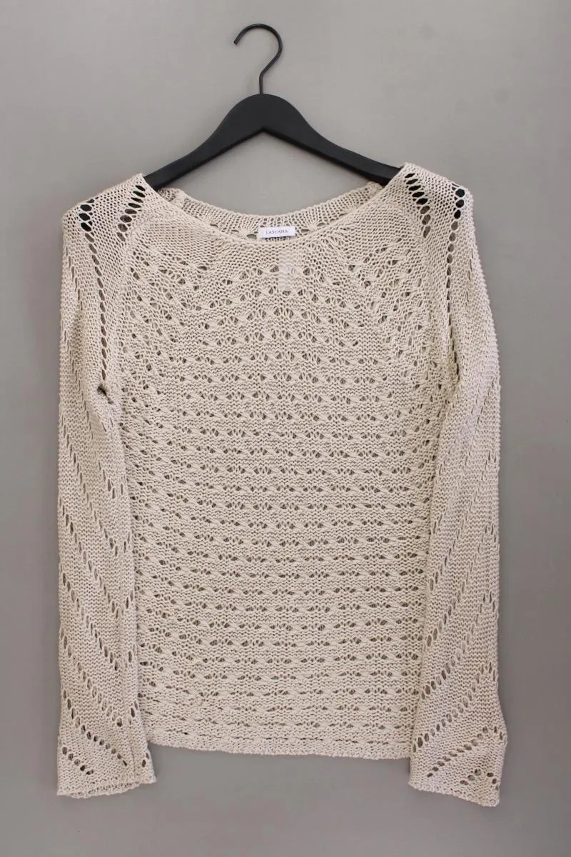 Lascana Langarmpullover Gr. 36/38 creme aus Polyacryl