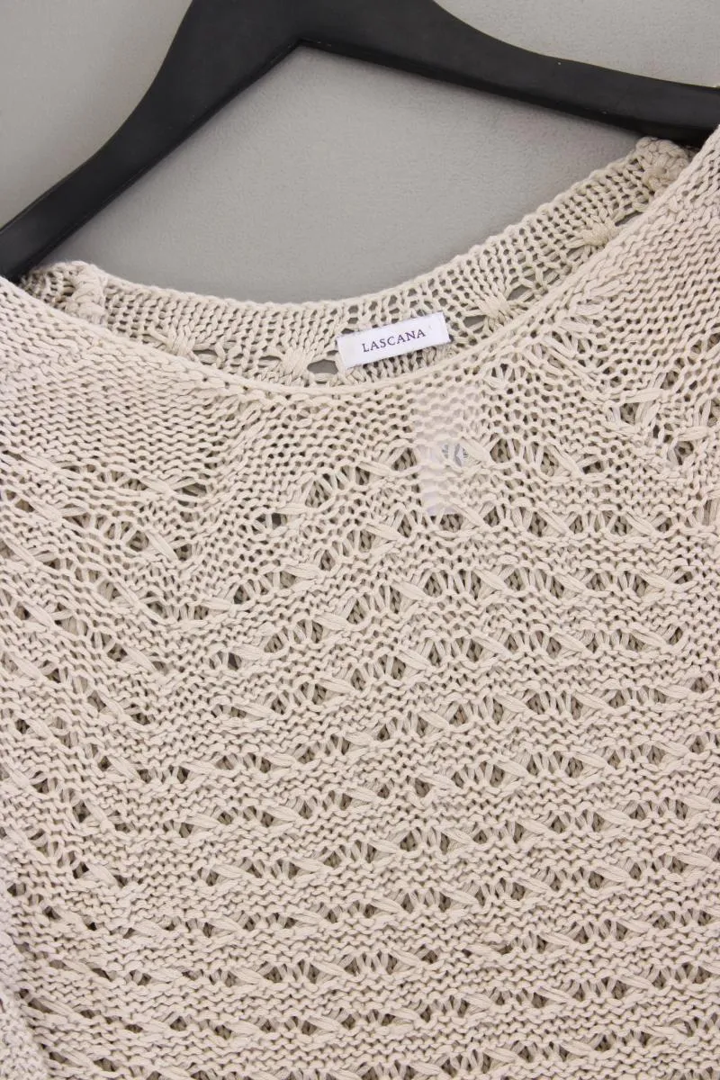 Lascana Langarmpullover Gr. 36/38 creme aus Polyacryl