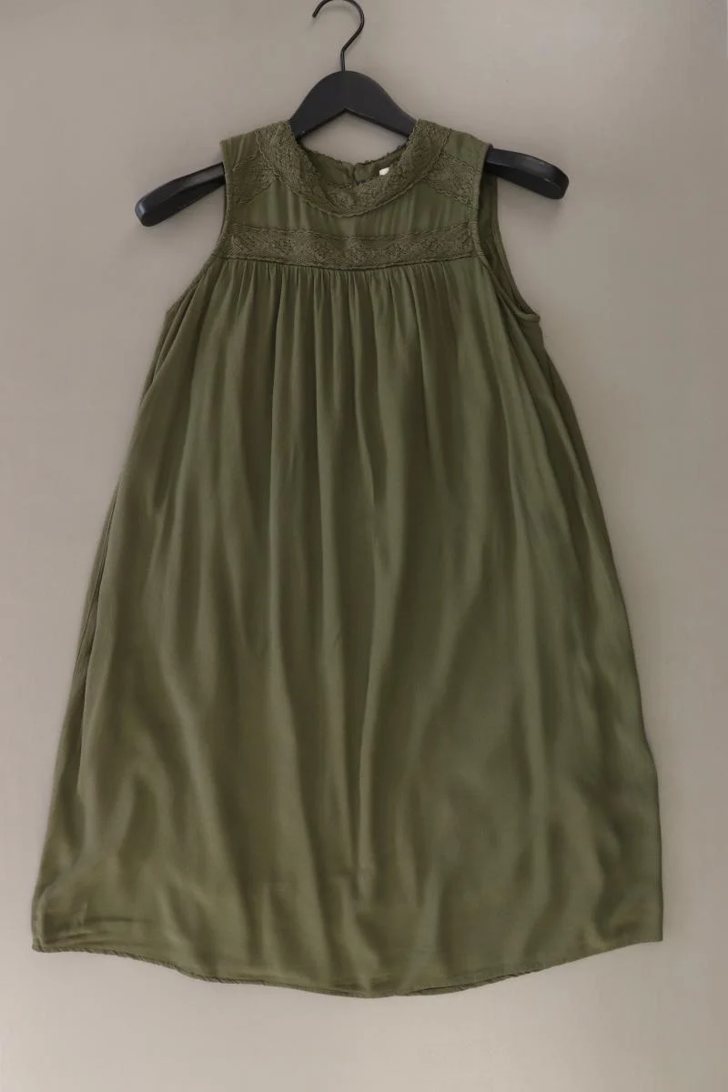 edc by Esprit Trägerkleid Gr. 34 Ärmellos olivgrün aus Viskose