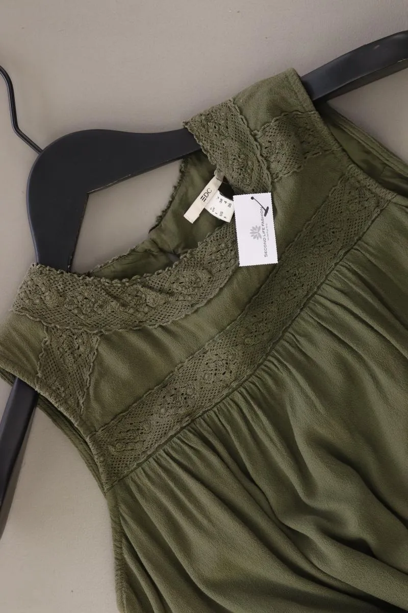edc by Esprit Trägerkleid Gr. 34 Ärmellos olivgrün aus Viskose