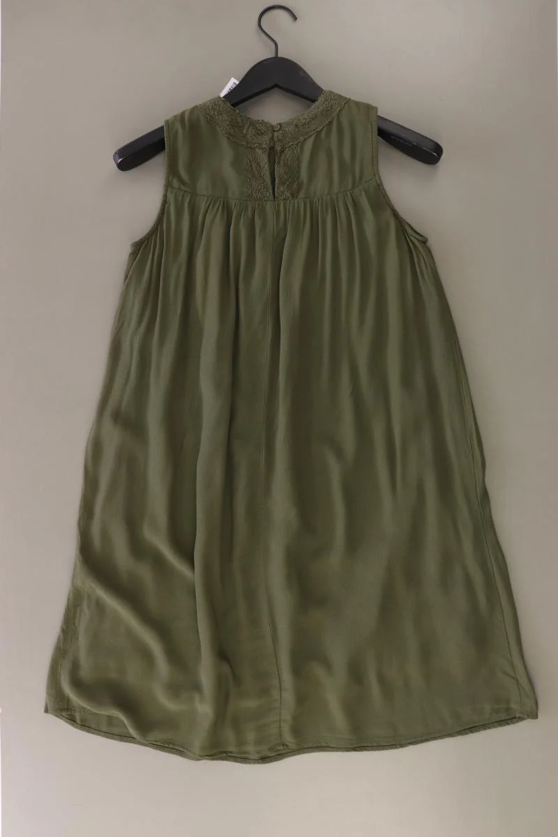edc by Esprit Trägerkleid Gr. 34 Ärmellos olivgrün aus Viskose