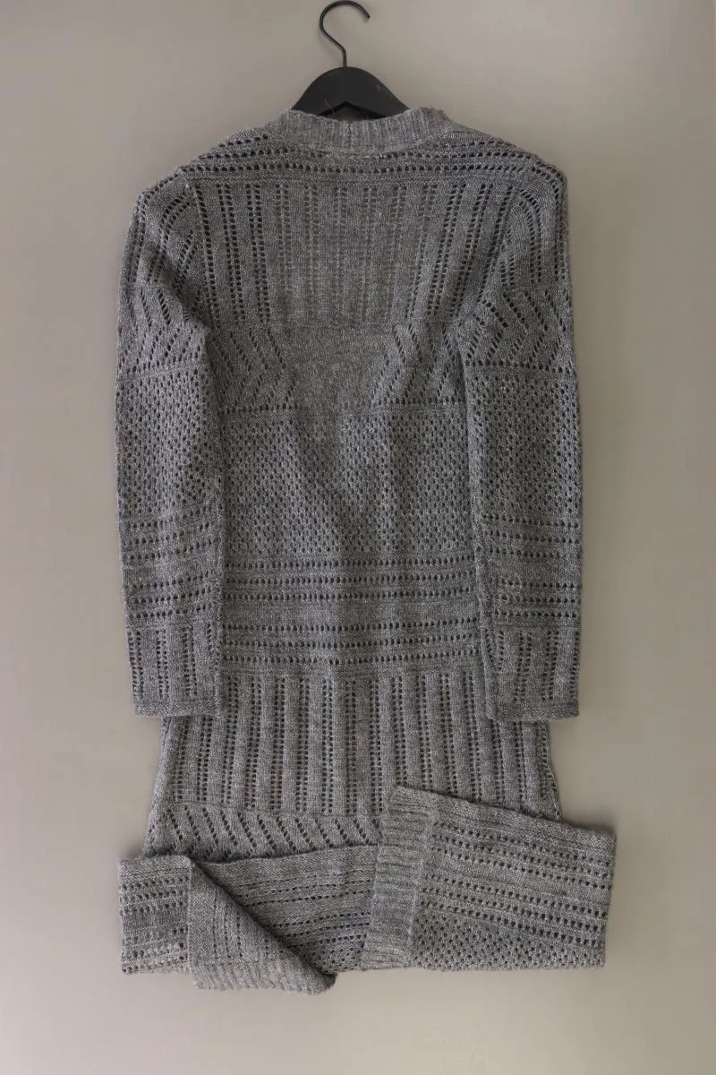 Esprit Strickjacke mit Alpakawolle Gr. XS Langarm grau aus ALPACA