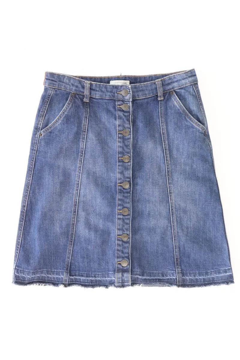 Esprit Jeansrock Gr. 36 blau aus Baumwolle