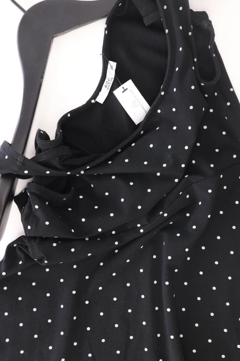 edc by Esprit Trägerkleid Gr. XS gepunktet schwarz