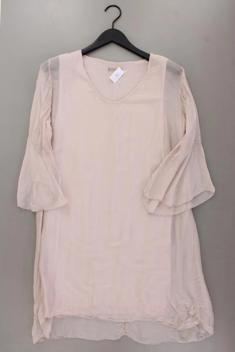 Kleid mit Seide Gr. M 3/4 Ärmel rosa aus Viskose