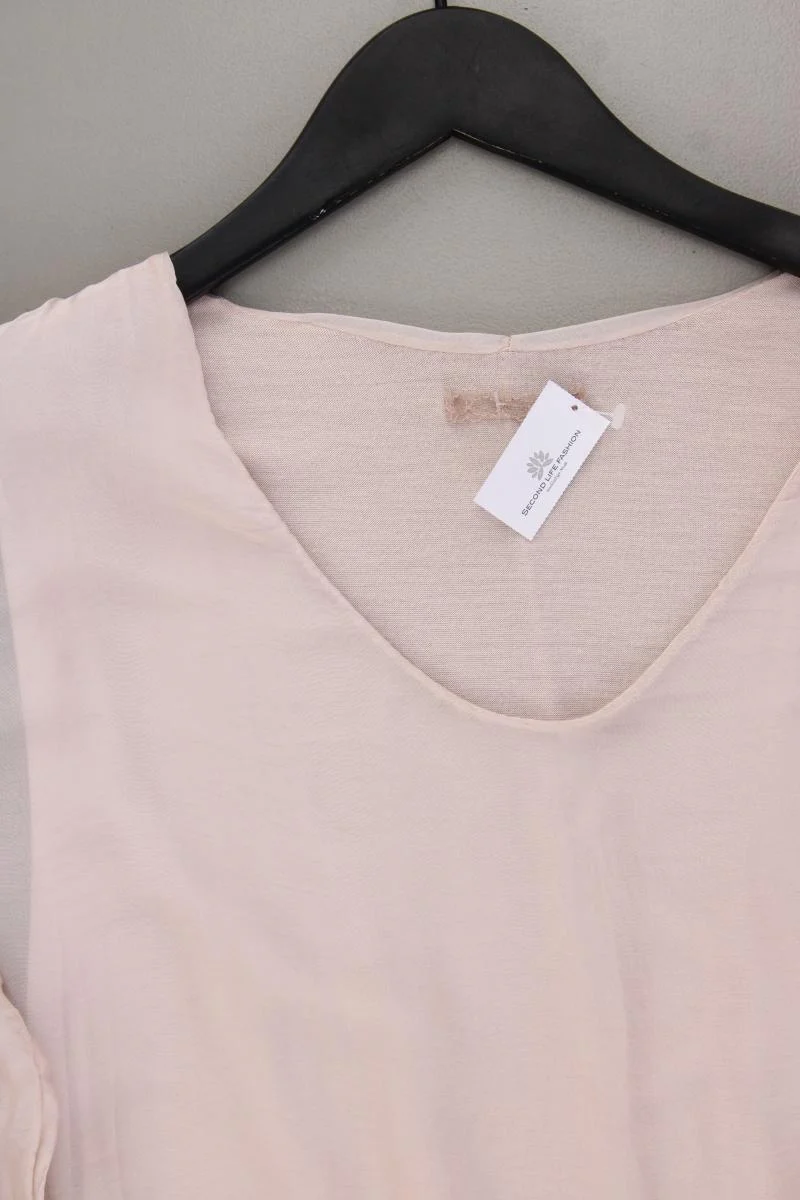 Kleid mit Seide Gr. M 3/4 Ärmel rosa aus Viskose