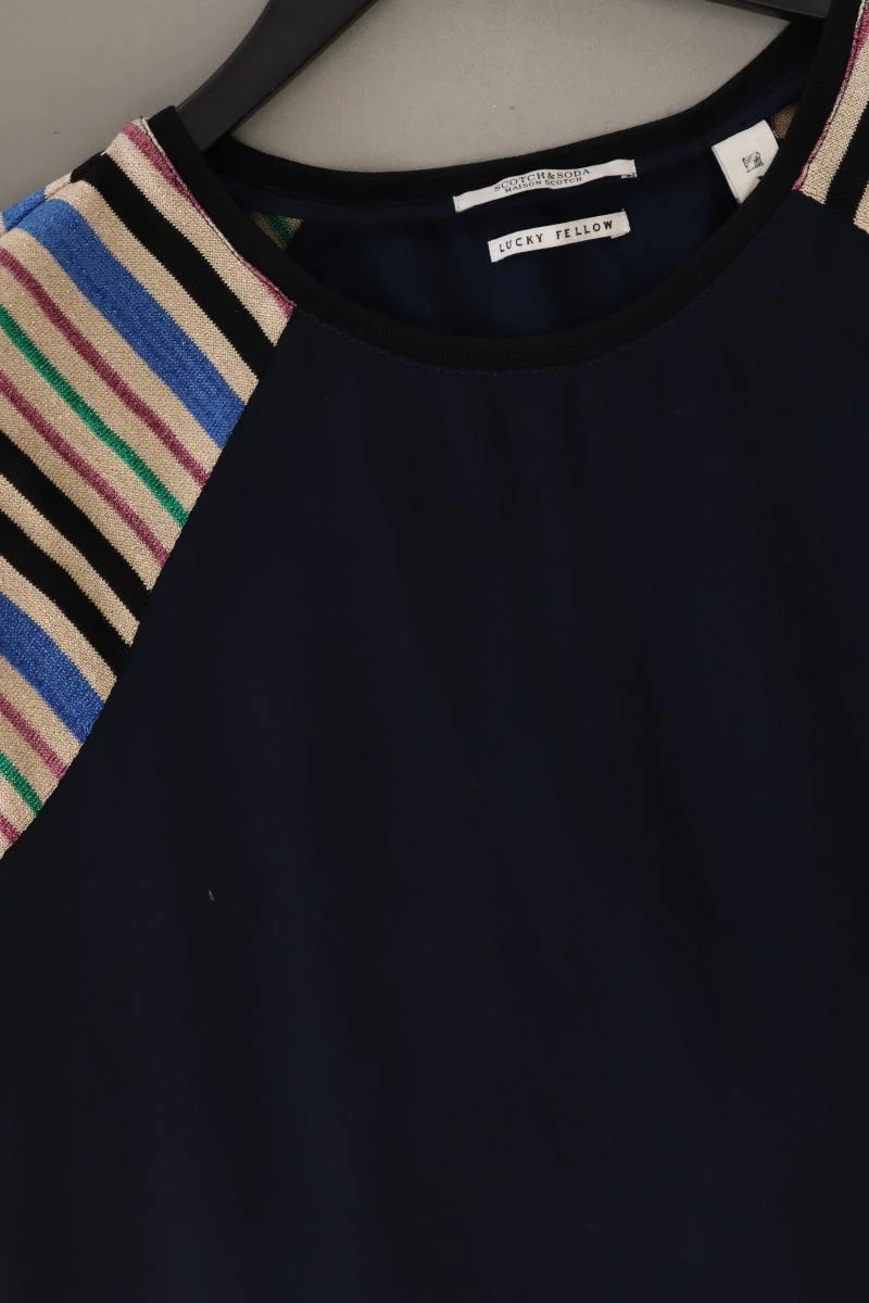 Scotch & Soda Kurzarmkleid Gr. 40 blau aus Polyester