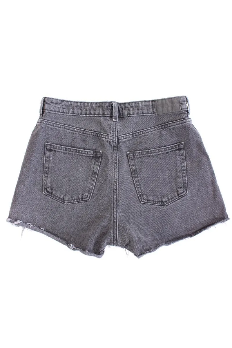 Monki Jeansshorts Gr. W30 grau aus Baumwolle