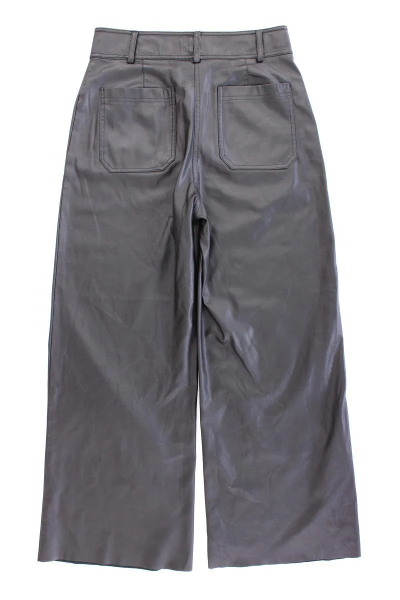 Koton Kunstlederhose Gr. 36 neuwertig schwarz aus Polyester