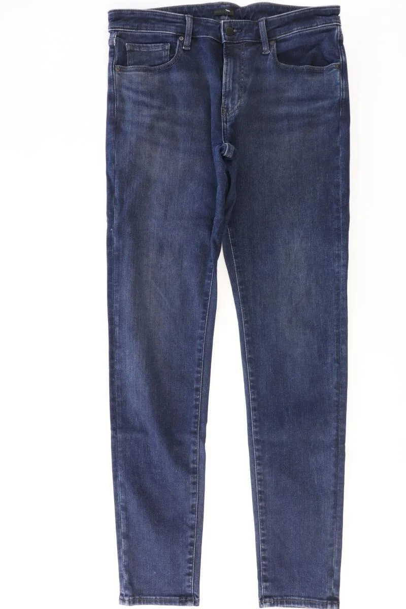 Uniqlo Straight Jeans für Herren Gr. W33/L34 blau aus Baumwolle