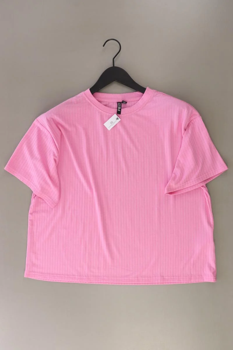 Pieces T-Shirt Gr. M Kurzarm rosa aus Polyester