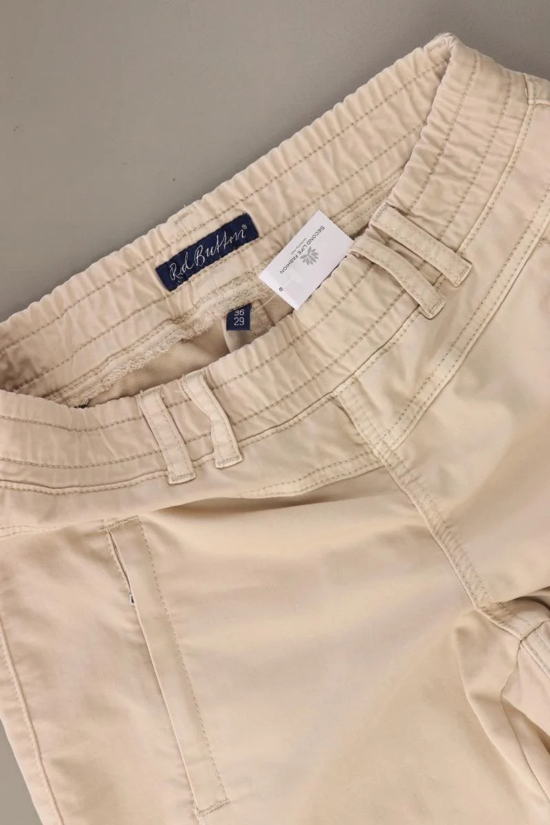 Red Button Shorts Gr. 36 creme aus Baumwolle
